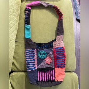 Hand Sewn Hippie Boho Style Satchel